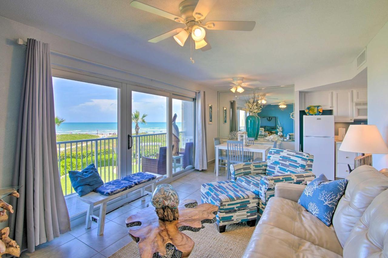 Sunny Oceanfront Condo On South Padre Island Beach Екстериор снимка
