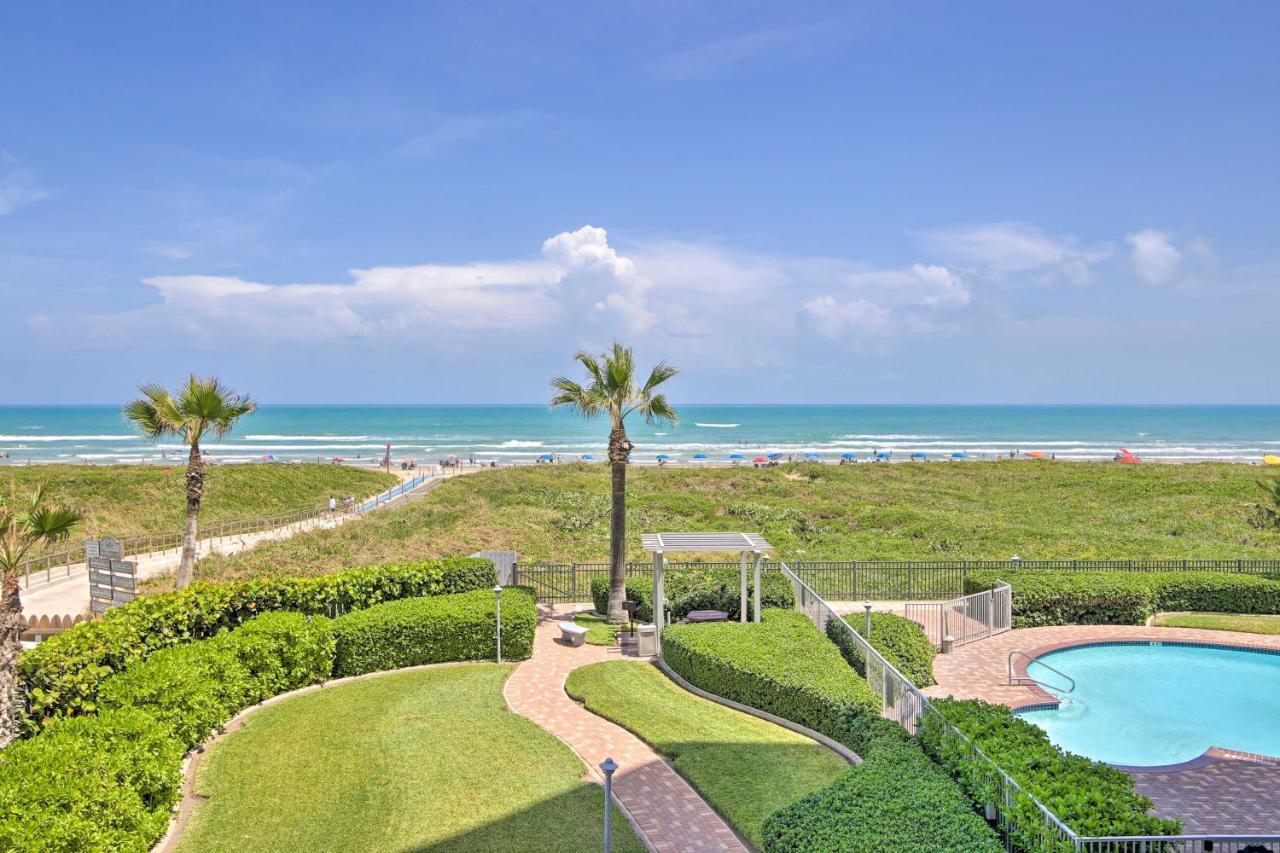 Sunny Oceanfront Condo On South Padre Island Beach Екстериор снимка
