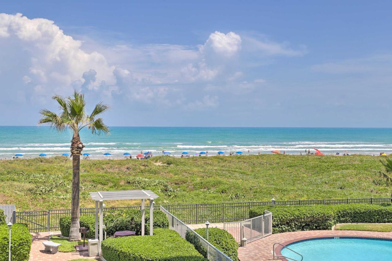 Sunny Oceanfront Condo On South Padre Island Beach Екстериор снимка