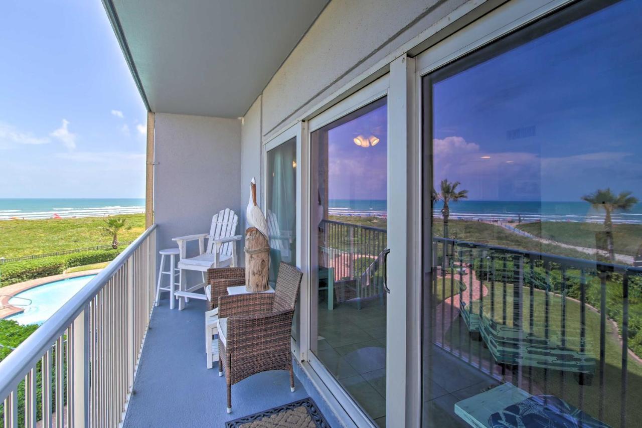 Sunny Oceanfront Condo On South Padre Island Beach Екстериор снимка