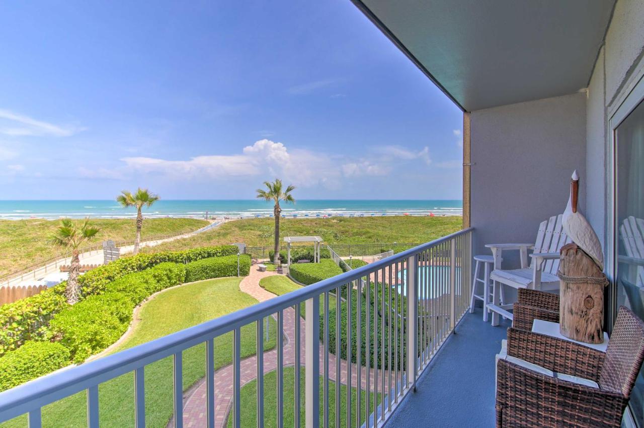 Sunny Oceanfront Condo On South Padre Island Beach Екстериор снимка